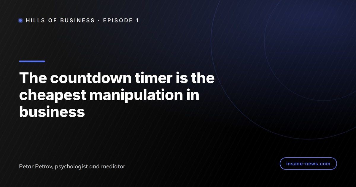 The countdown timer is the cheapest manipulation in business